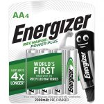 Energizer Rechargeable Battery AA Pack of 4