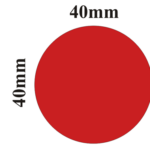 40X40X1000 thermal circle label
