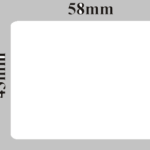 58X43X750 Thermal label