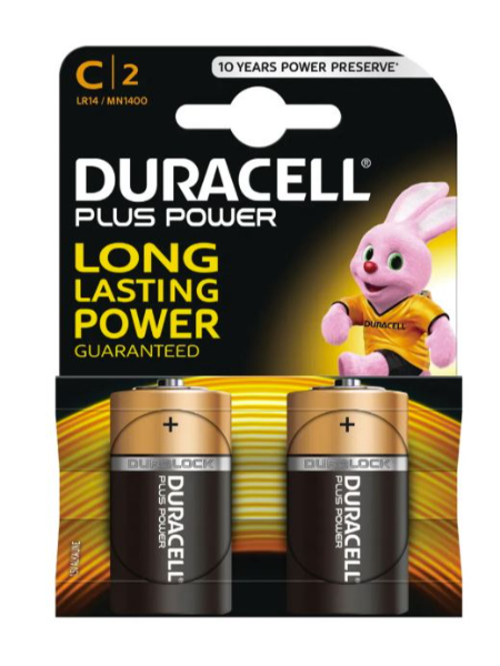 BATTERY-C2.jpg DURACELL MN1400 Battery C Pack of 2 - Image 1