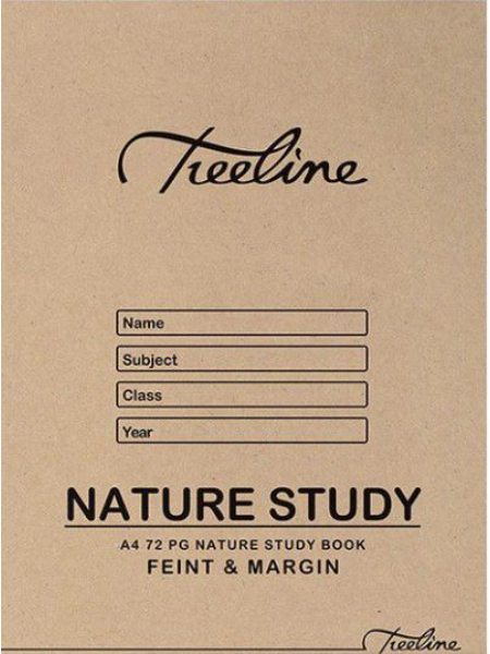 NATURE-BOOK.jpg Treeline A4 College Exercise Book 72 Page Nature Study - Image 1