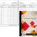 Attendance register hard cover