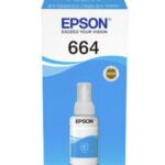 Epson T66424 cyan ink bottle