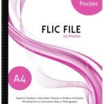 A4 Flic File Pocket Display Book, 50 Pockets