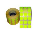 Neon Round Yellow Label