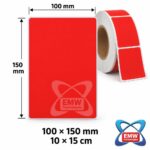 100 x 150mm Neon Labels — 1000 per roll