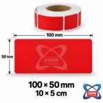 100 x 50mm Neon Labels — 1000 per roll