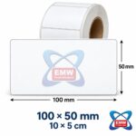 100 x 50mm Direct Thermal Labels (DFG) — 1000 per roll