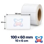 100 x 60mm Direct Thermal Labels — 1000 per roll