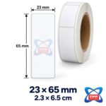 23 x 65mm Direct Thermal Labels — 1000 per roll