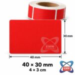 40 x 30mm Neon Labels — 2000 per roll