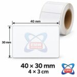 40 x 30mm Matt Labels — 2000 per roll