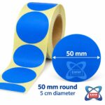 50 x 50mm Neon Labels (Round) — 1000 per roll - Image 2
