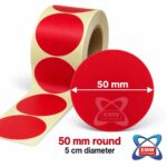 50 x 50mm Neon Labels (Round) — 1000 per roll - Image 5