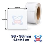 98 x 98mm Direct Thermal Labels (DFG) — 1000 per roll