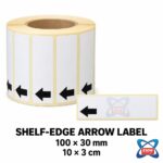 100 x 30mm Direct Thermal Labels (Shelf edge) — 1000 per roll