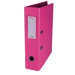 Treeline Lever Arch Files PVC Reinforced Base with Rado Mechanism Hot Pink
