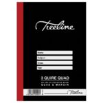 3 Quire A4 288 pg - Quad & Margin White Bond