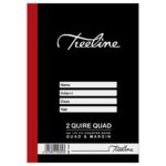 2 Quire A4 192 pg - Quad & Margin White Bond