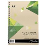 Spiral Note Books A4 Side Bound Wiro 100 pg White Bond