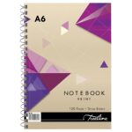 Spiral Note Books A6 Side Bound Wiro 100 pg White Bond