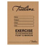 A5 Exercise Books A5 72 pg Feint & Margin White Bond (Pack of 20)