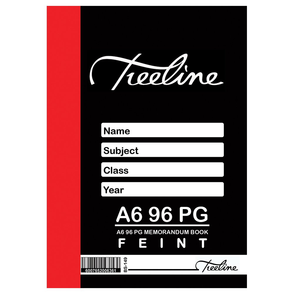 12-5003-00.jpg Memorandum Books A6 96 pg Feint Only White Bond (Pack of 10) - Image 1