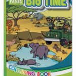 Treeline Big Time Colouring books 80pg Safari