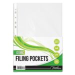 Treeline Filing Pockets - PP A4 Filing Pockets 50's - 120 Micron Clear