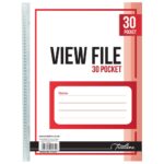 Treeline View File with Welded Spine - 40 Micron 30 Pocket Clear