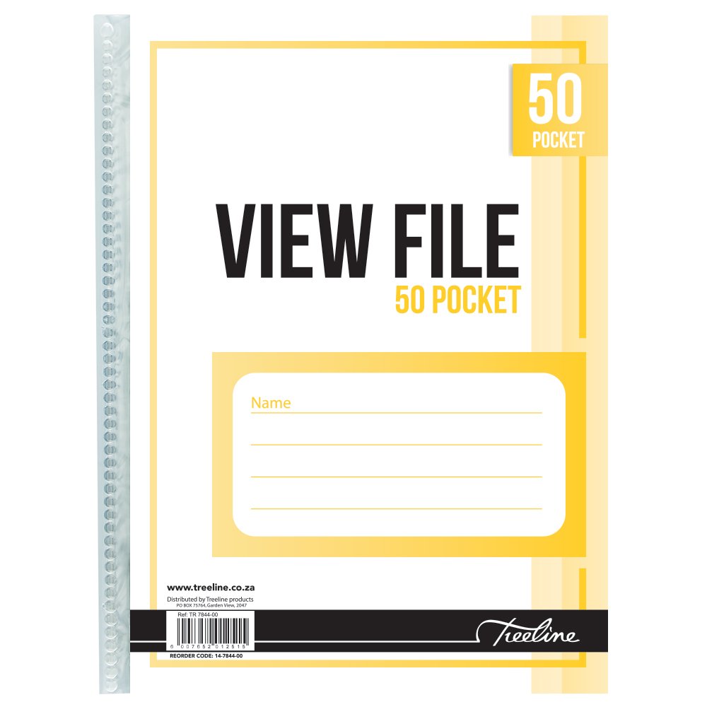 14-7844-00.jpg Treeline View File with Welded Spine - 40 Micron 50 Pocket Clear - Image 1