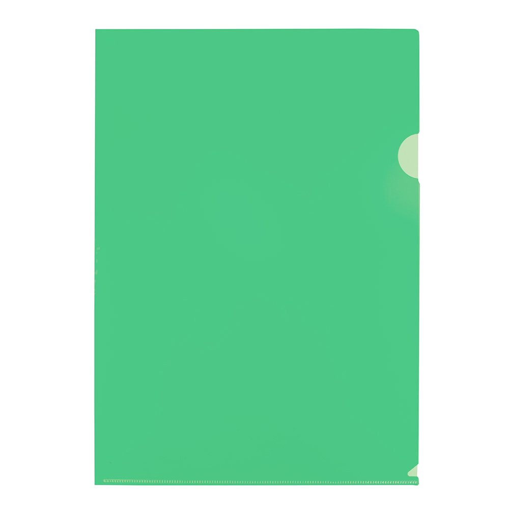 20-3415-04.jpg Treeline Secretarial Folder / Presentation Folder Open Two Side Green (Pack of 12) - Image 1