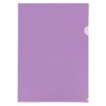 Treeline Secretarial Folder / Presentation Folder Open Two Side Purple (Pack of 12)