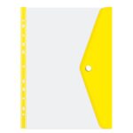 Treeline A4 Filing Carry Folder with Stud (Open Long Side) 180 Micron Yellow