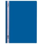 Treeline Quotation Folders Clear Front and Colour Back Blue (Pack of 10)