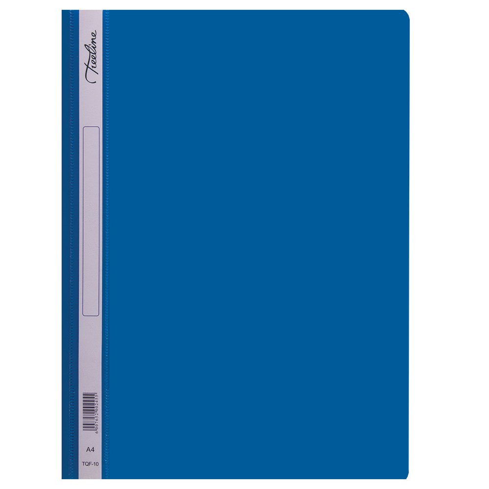 20-8830-02.jpg Treeline Quotation Folders Clear Front and Colour Back Blue (Pack of 10) - Image 1