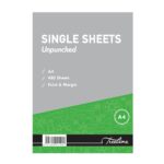 Single sheet - Unpunched 1 Ream Feint/Margin 58 gsm (480 Sheets) White Bond