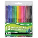 Treeline Koki Pens 12's Regular Felt Pens Assorted