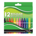 Treeline Regular Wax Crayons 12 Piece Assorted (Box of 10)