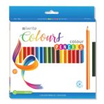 iWrite Colouring Pencils 24 + 1HB Graphite Pencil Free Assorted
