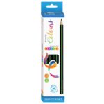 iWrite Graphite Pencils Black/Green 3H (Box of 6)
