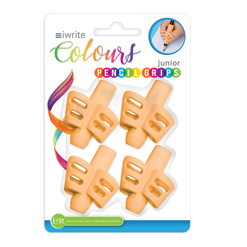 22-5060-09.jpg iWrite Junior Pencil Grips - Set 4 Iwrite Pencil Grips - Orange - Image 1