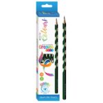 iWrite Groovee Grip Pencils Black/Green (Box of 6)