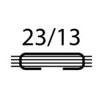 STD Staples 23/13 - 50 to 120 Sheets, Equivalent to 9/12 Silver (Box of 1000)