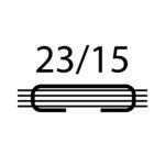 STD Staples 23/15 - 90 to 140 Sheets, Equivalent to 9/15 Silver (Box of 1000)