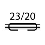 STD Staples 23/20 - 180 to 220 Sheets, Equivalent to 9/20 Silver (Box of 1000)