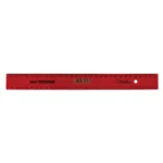 Treeline Rulers Plastic Treeline 30cm Shatterproof Rulers Red (Pack of 10)