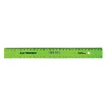 Treeline Rulers Plastic Treeline 30cm Shatterproof Rulers Green (Pack of 10)