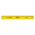 Treeline Rulers Plastic Treeline 30cm Shatterproof Rulers Yellow (Pack of 10)