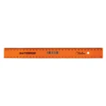 Treeline Rulers Plastic Treeline 30cm Shatterproof Rulers Orange (Pack of 10)